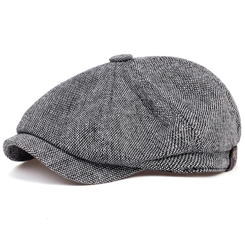 Casquette Gavroche Homme Tweed Chiné