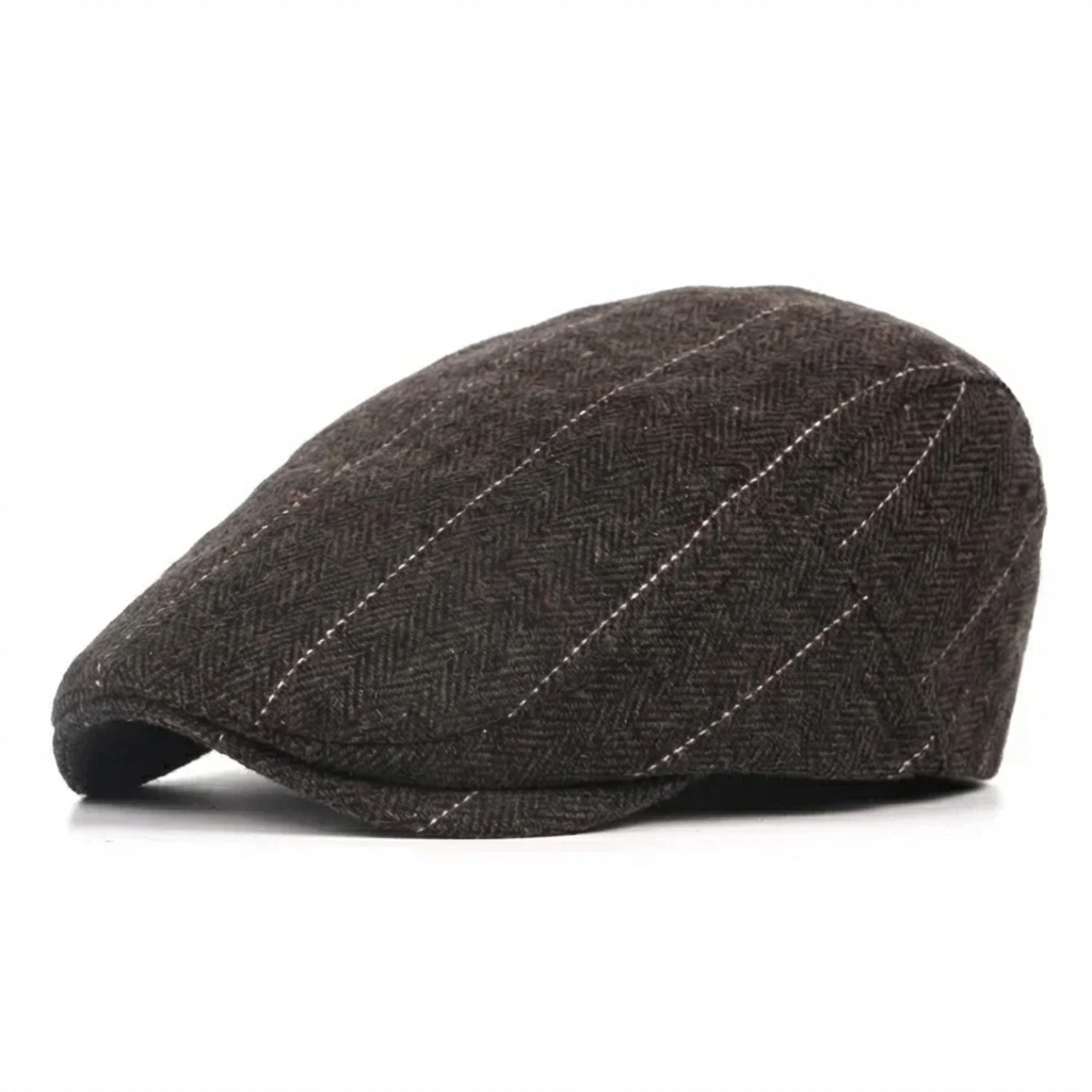 Casquette Plate Homme Tweed Classique