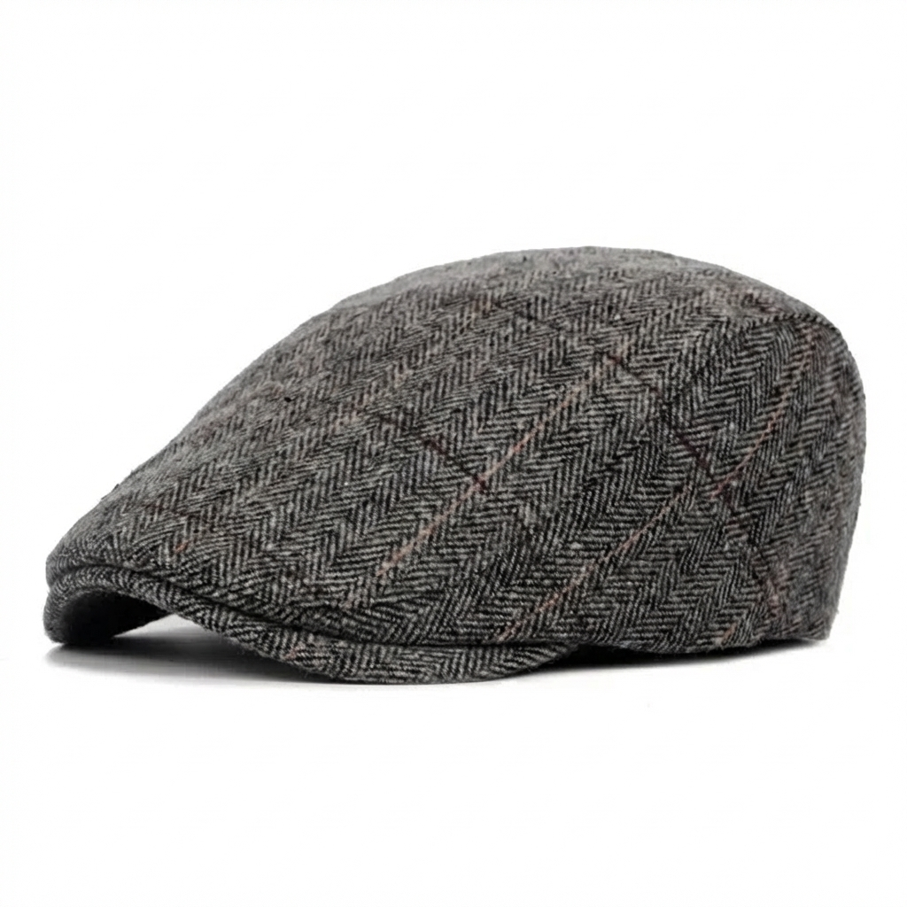 Casquette Plate Homme Tweed Classique