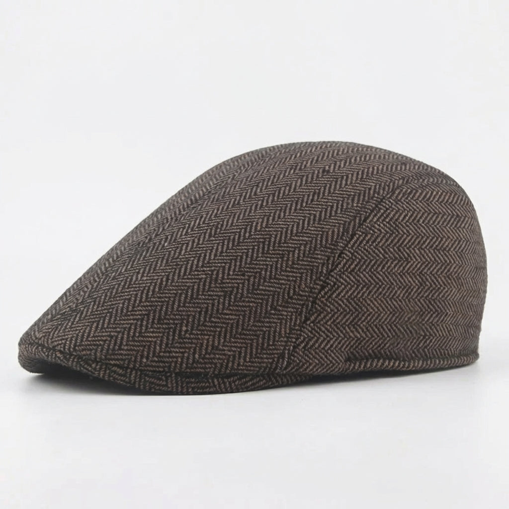 Casquette Plate Homme Tweed Classique