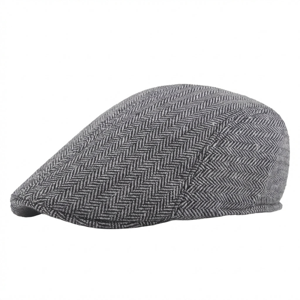 Casquette Plate Homme Tweed Classique